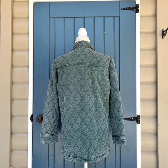 Young Fabulous & Broke Walker Quilted
Jacket Green Mineral Wash Women Size XS - Picture 3 of 9